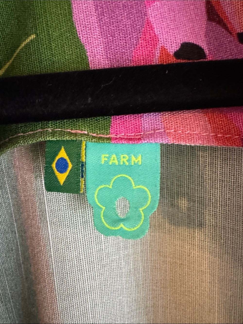 NWOT Farm Rio Tropicalist Pink/Green Lightweight Linen/Viscose Blazer Jacket - Picture 8 of 13